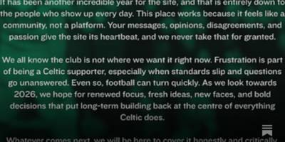 Happy New Year From All at Celts Are Here 💚