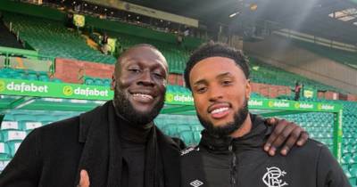 Stormzy snap with Youssef Chermiti leaves Rangers fans buzzing as rapper forgoes Celtic VIP status to meet goal hero Stormzy snap with Youssef Chermiti leaves Rangers fans buzzing as rapper forgoes Celtic VIP status to meet goal hero
