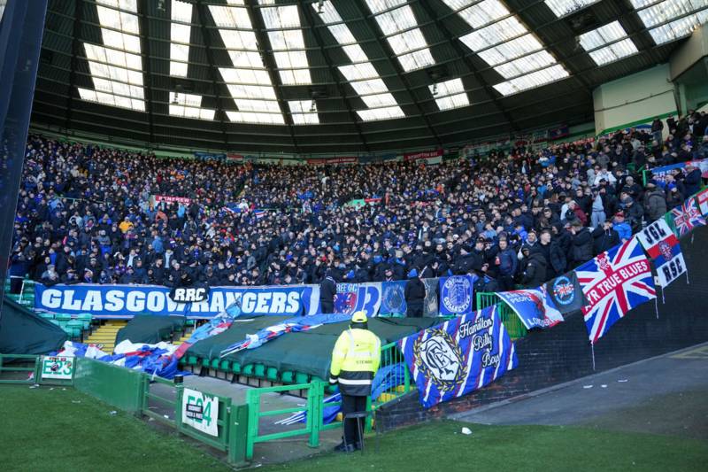 Jubilant Rangers fans troll Celtic with board chant during derby win