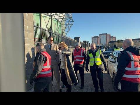 Rod Stewart Arriving Before the Celtic V Rangers Game!!!
