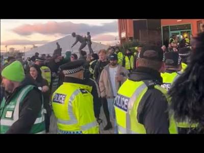 Celtic Players Face FAN FURY Outside Stadium After Rangers Defeat Celtic Players Face FAN FURY Outside Stadium After Rangers Defeat