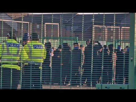 Rangers Fans Get Police Escort Into Celtic Park Ahead Of Glasgow Derby