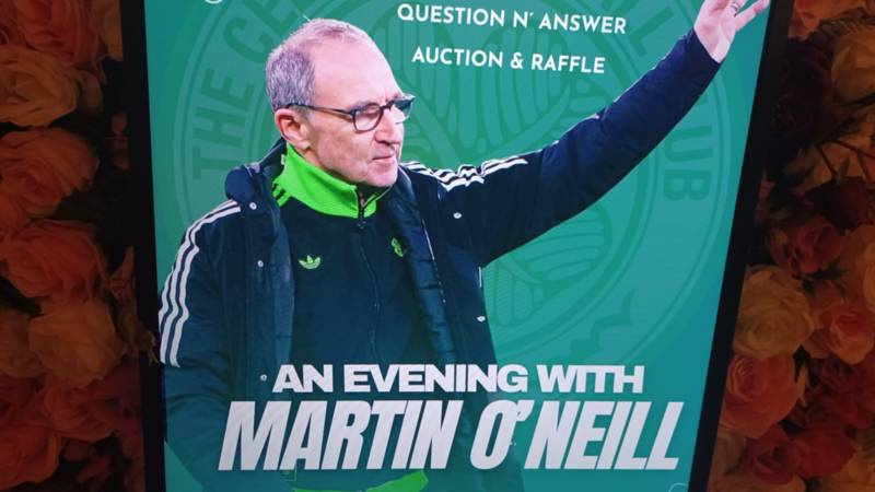 I was at Martin O’Neill night in Kilsyth and saw Celtic fans’ reaction to his return