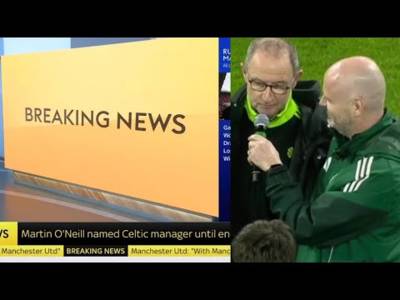 BREAKING Martin O’Neill Appointed Celtic Manager Until The End Of The Season