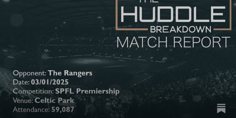 Celtic 1, The Rangers 3 &ndash; 3rd January, 2026