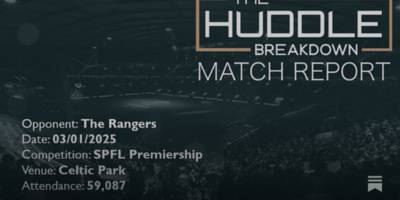 Celtic 1, The Rangers 3 &ndash; 3rd January, 2026