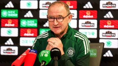 Martin O’Neill’s Lennoxtown press conference