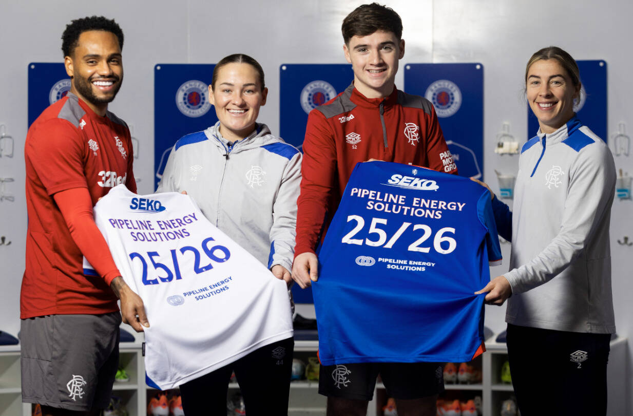 Rangers confirm Pipeline as back-of-shirt sponsor