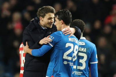 The Ibrox side are finally above Celtic in the table, and they’re talking about titles already The Ibrox side are finally above Celtic in the table, and they’re talking about titles already