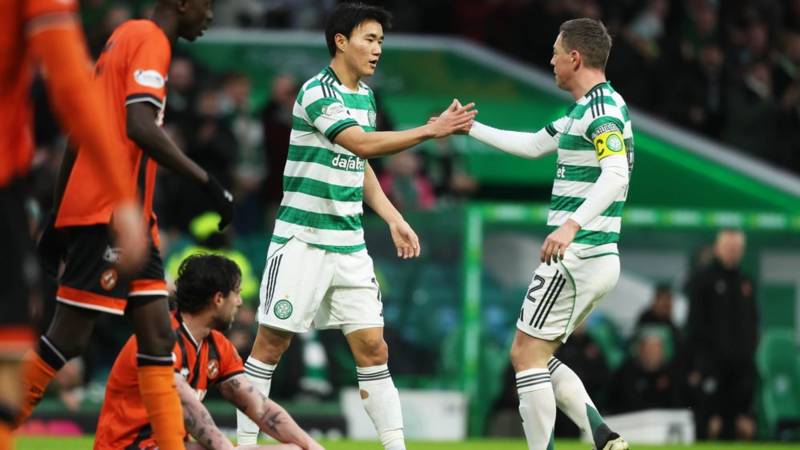 Callum McGregor and Yang react to Celtic’s emphatic victory