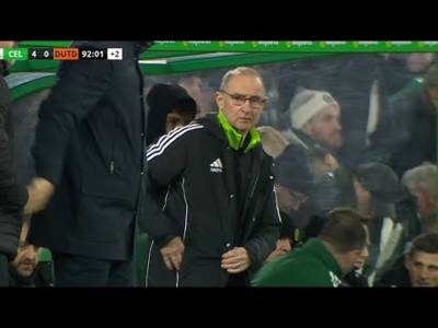 FULL TIME SCENES Celtic 4-0 Dundee Utd &ndash; The Return Of Martin O’Neill