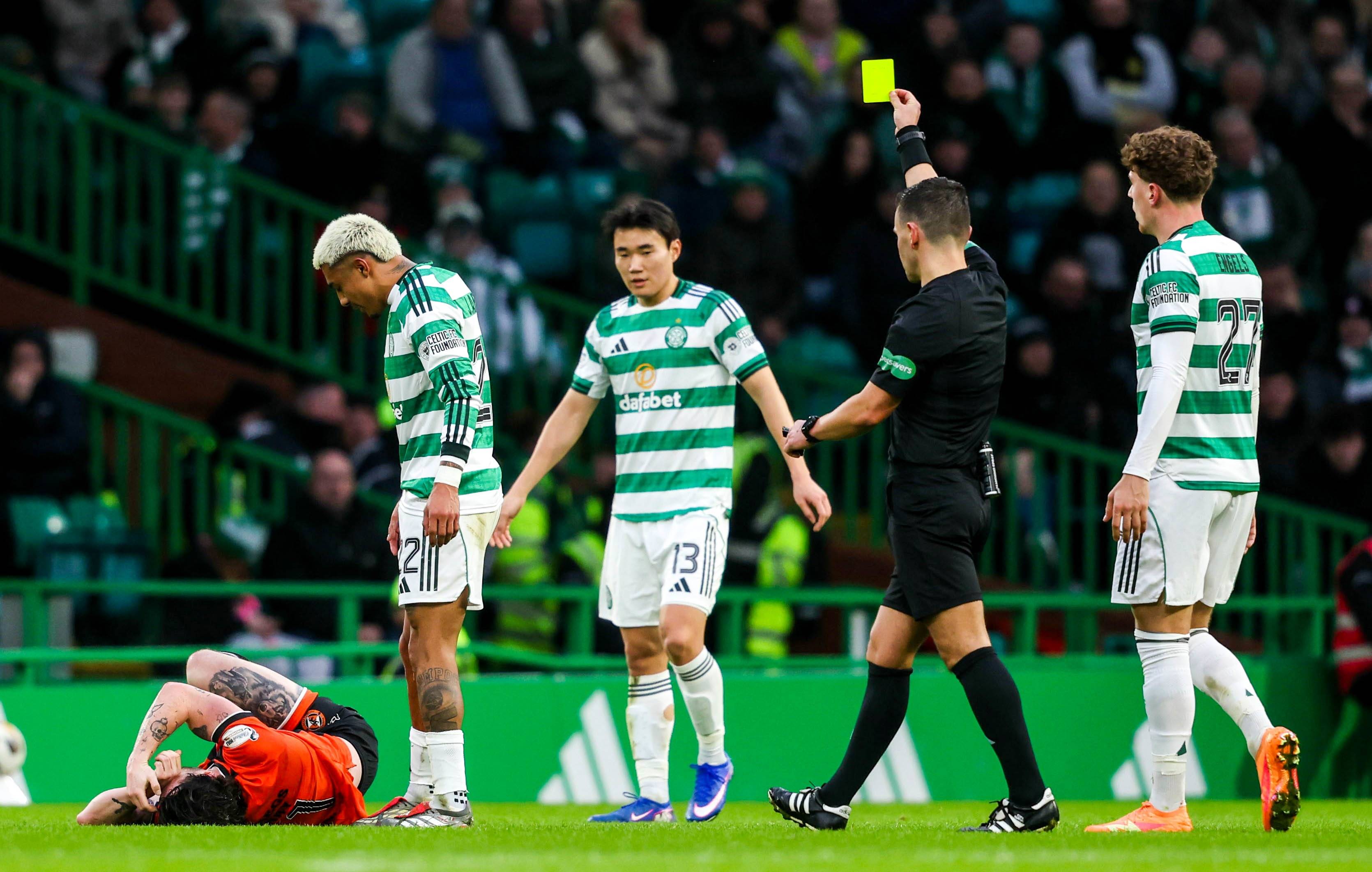 Dundee United rue Celtic sack timing and VAR pardon as Julien Araujo accused of ‘dangerous tackle’