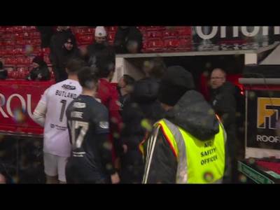 “There Needs To Be A Punishment” Nico Raskin Throws Water Over Aberdeen Fan