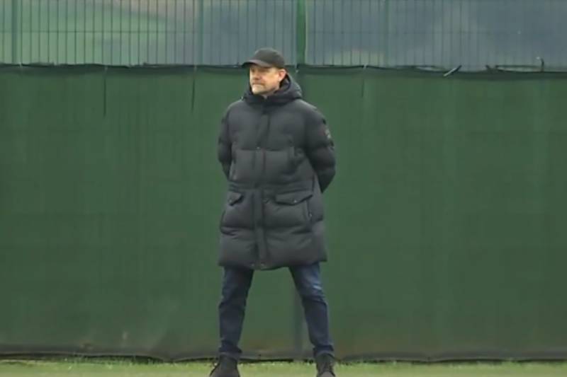 WATCH: Man Utd legend Peter Schmeichel attends Celtic training session