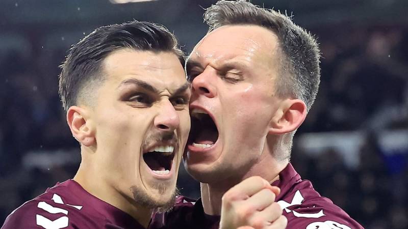 Hearts 2 St Mirren 0: Down to 10 men AGAIN but Derek McInnes’ side battle to keep their title charge on track