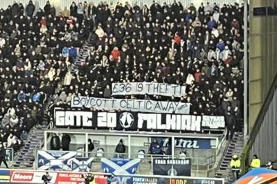 Why Falkirk fans have demanded Celtic boycott as they aim dig with banner