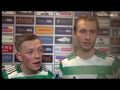 Callum Mcgregor & Benjamin Nygren Post Match Reaction | Falkirk 0-1 Celtic Callum Mcgregor & Benjamin Nygren Post Match Reaction | Falkirk 0-1 Celtic