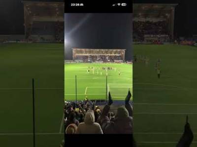 Celtic fans after away win to Falkirk