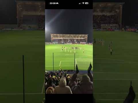 Celtic fans after away win to Falkirk