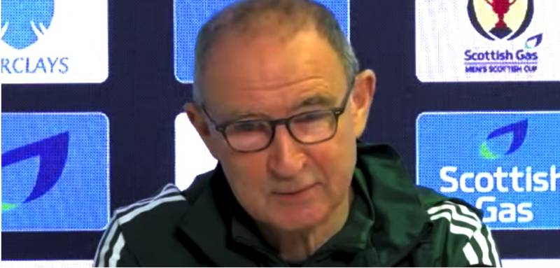 ‘Some Good and Some Bad,’ O’Neill’s Scottish Cup Memories