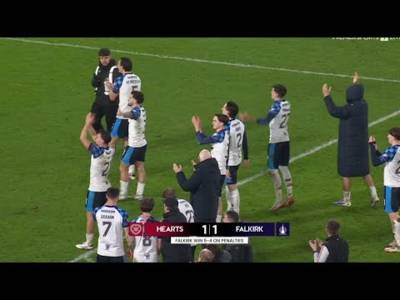 HEARTS ARE OUT The Scottish Cup | Hearts 1-1 Falkirk (4-5 Pens) | Penalties & Full Time Scenes
