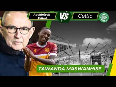 Celtic manager LOOKS on as player scores