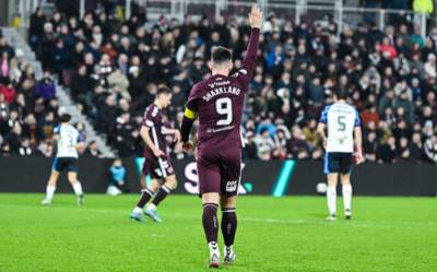 ‘Not great’: Hearts fears grow over Lawrence Shankland for Celtic clash as major update given