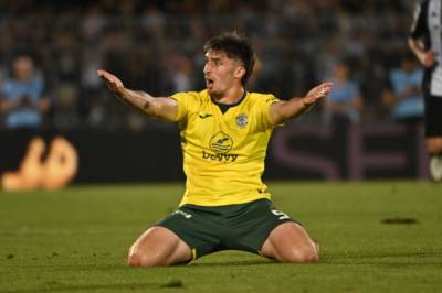 Watch Celtic target Kieron Bowie’s big miss in Scottish Cup upset make Hibs’ £6m price tag look ridiculous