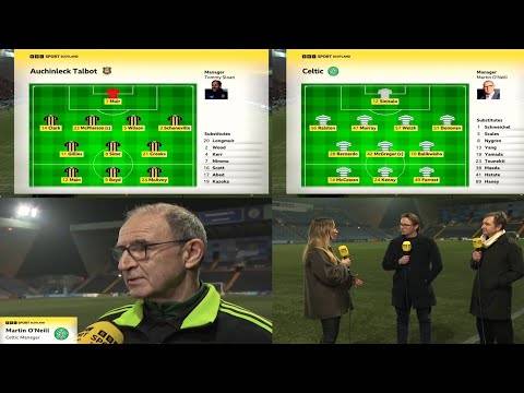 BBC Sportscene Highlights & Analysis Auchinleck Talbot 0-2 Celtic | Martin O’Neill Makes 10 Changes