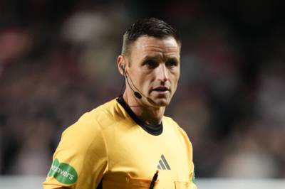 The officiating teams who will referee Celtic’s matches vs Bologna and Hearts