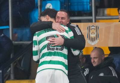 Sebastian Tounekti relieved to be a winger again, as Celtic coach namechecked