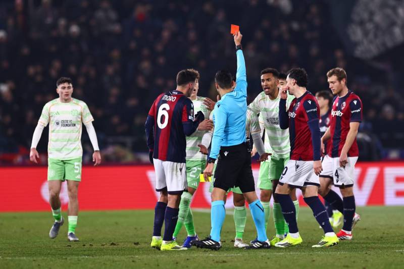 Pat Bonner’s furious message to Reo Hatate after Celtic red card vs Bologna
