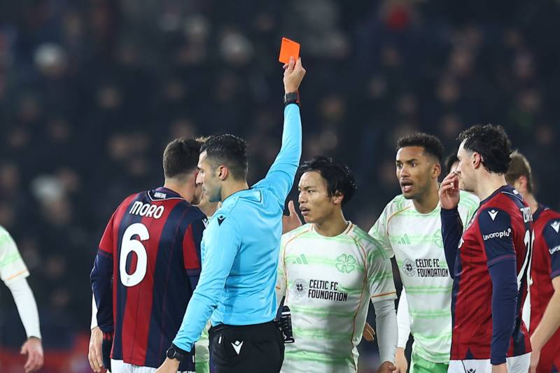 ‘Needless’ &ndash; Reo Hatate Celtic red card vs Bologna analysed