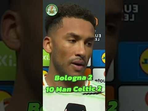 Trusty post match interview as 10 man Celtic draw in Italy