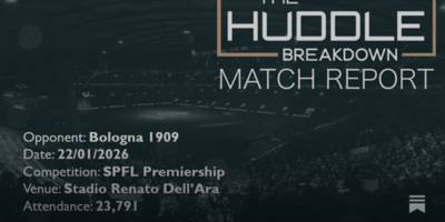 Bologna 1909 2, Celtic 2 &ndash; 22nd January, 2026