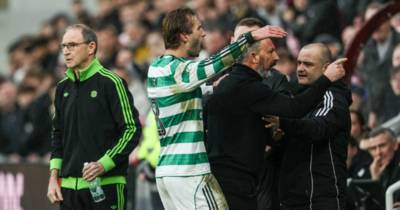 Furious Derek McInnes races into Celtic dugout as Hearts boss reacts angrily to Hoops comment