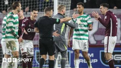 Hearts ‘rattle’ Celtic &ndash; but did red card play ‘massive part’?