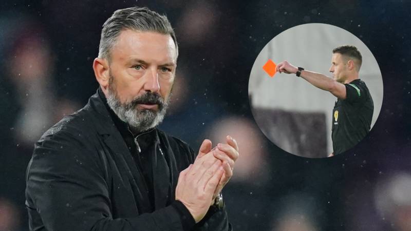 Derek McInnes admits ‘shock’ at Celtic red card and reveals reason for dugout bust-up