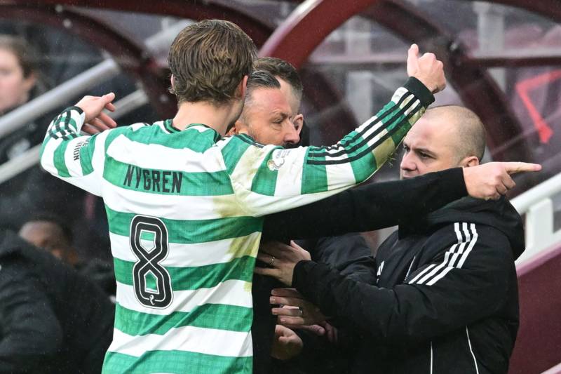 Derek McInnes explains Celtic bench incident and ‘shock’ at red card