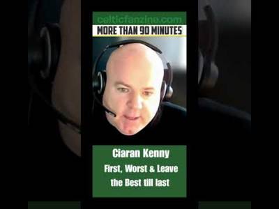 Ciaran Kenny Celtic Memories First, Worst & Leave the Best till Last
