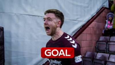 Back level!! Findlay heads home equaliser for Hearts vs Celtic