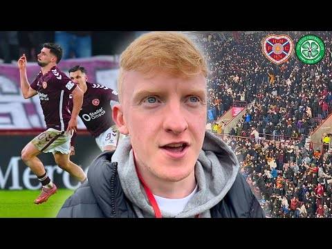 CRAZY ATMOPSHERE as Hearts Deny Celtic in Title Race!?