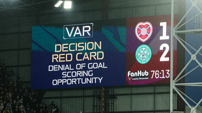 VAR is being weaponised to tilt this title race and Celtic fans know it.