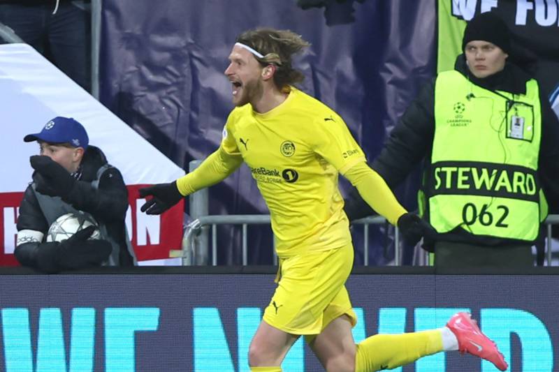 VIDEO: Celtic-linked Kasper Hogh scores in Madrid for latest UCL heroics