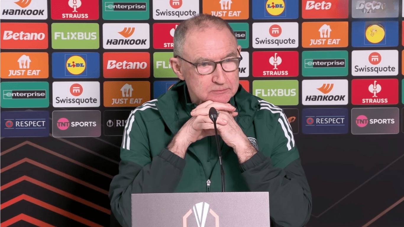 Martin O’Neill echoes the words of Brendan Rodgers
