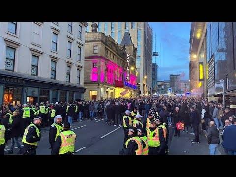 HUGE Police Presence &ndash; Utrecht Fans Get ESCORT Through Glasgow For Celtic Europa League