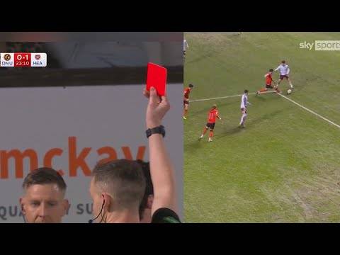 CHEATING REFS Favouring Hearts &ndash; Dundee Utd Red Card & Penalty To Hearts