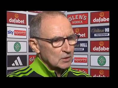 “Few Lads Doing Medicals Just Now” Martin O’Neill Post Match Comments | Celtic 2-0 Falkirk