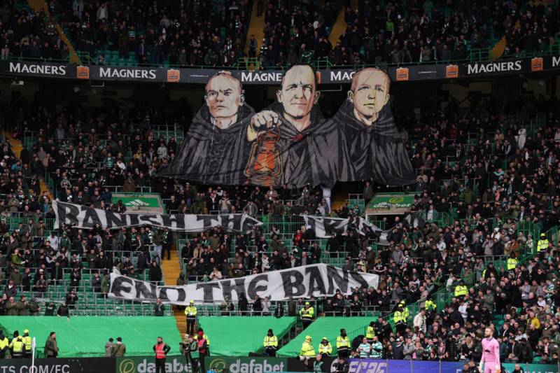 Green Brigade share footage of Celtic fans’ strong protest to the board during Falkirk win