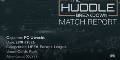 Celtic 4, FC Utrecht 2 &ndash; January 29th, 2026